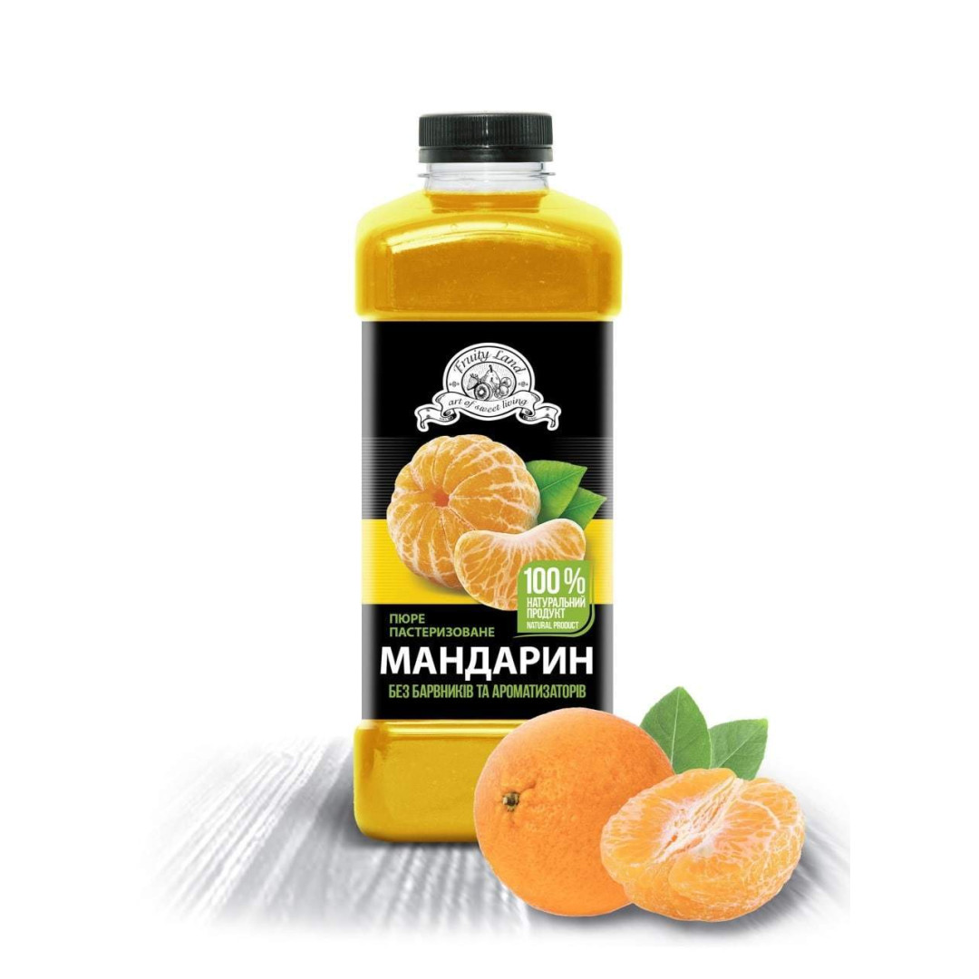 Пюре пастеризоване Мандарин (90% ягід\10% цукру) Фруті Ленд.