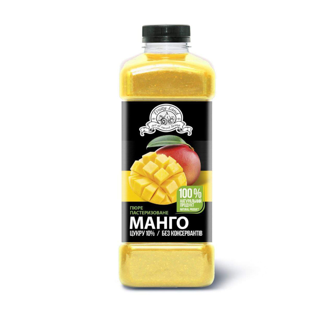 Пюре пастеризоване Манго (90% ягід\10% цукру) Фруті Ленд.