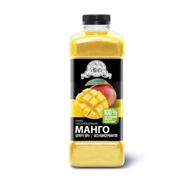 Пюре пастеризоване Манго (90% ягід\10% цукру) Фруті Ленд.
