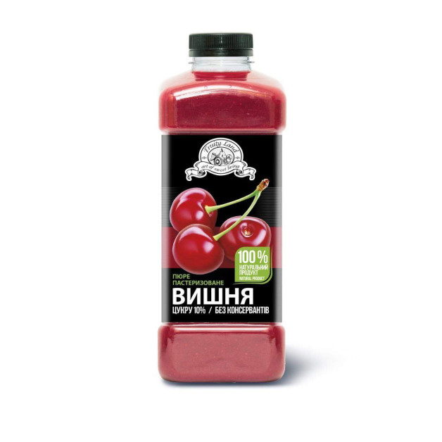 Пюре пастеризоване Вишня (90% ягід\10% цукру) Фруті Ленд.
