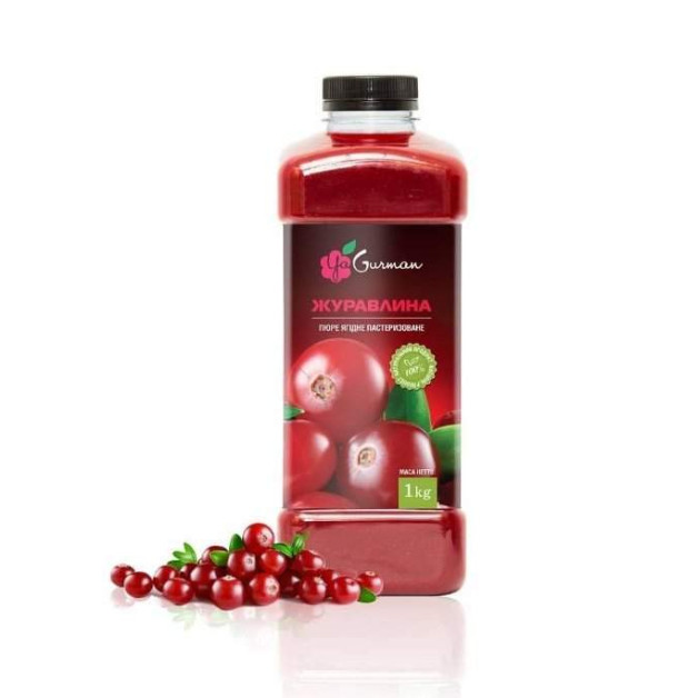 Пюре пастеризоване Журавлина 1 кг пляшка ЯГурман