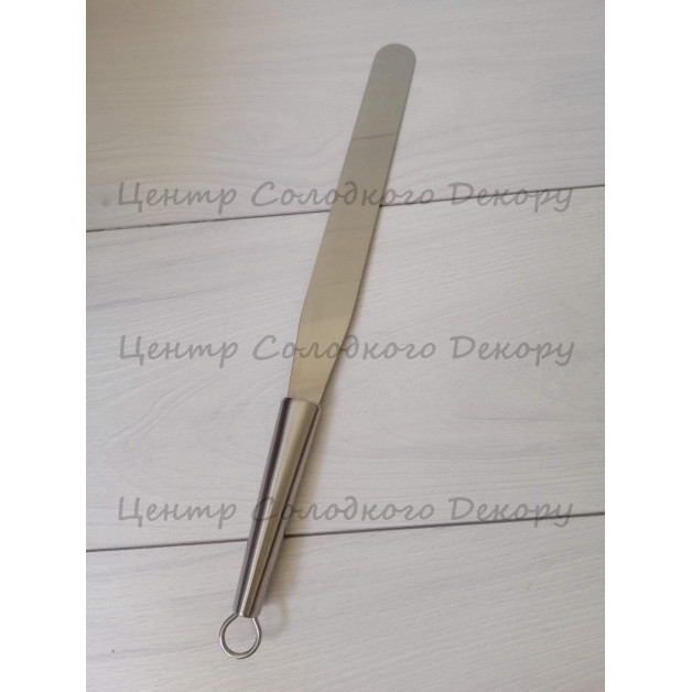 Шпатель металевий прямий 25 см