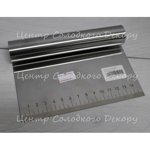 Шпатель металевий з розміткою 15 см