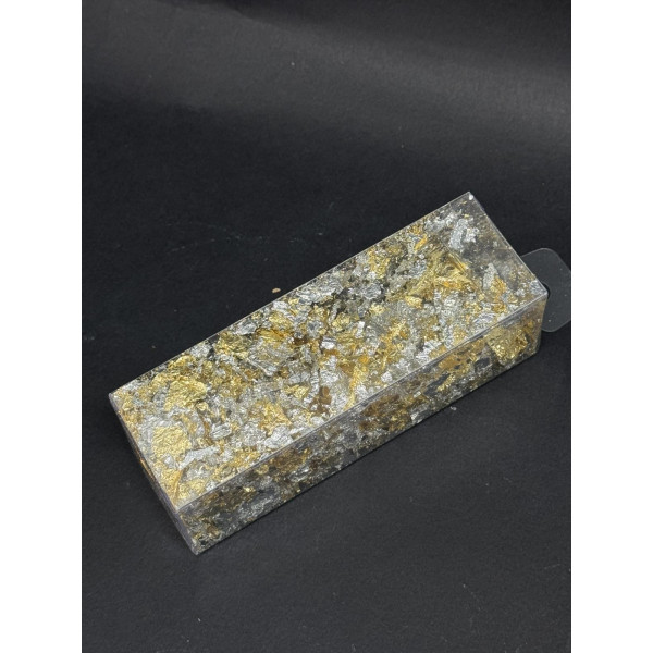 -Сусальні пластівці коробочка (золото-срібло)