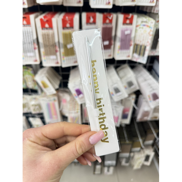 Свічка для бенто 1 шт срібло