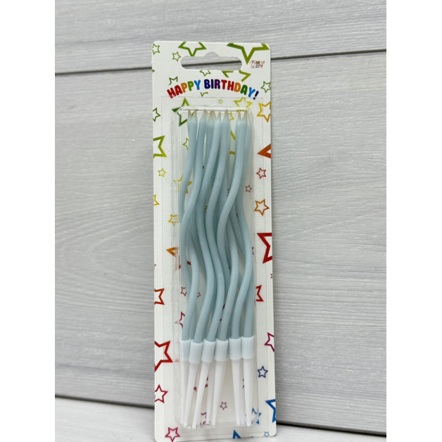 Свічки 12 шт коктельні неон