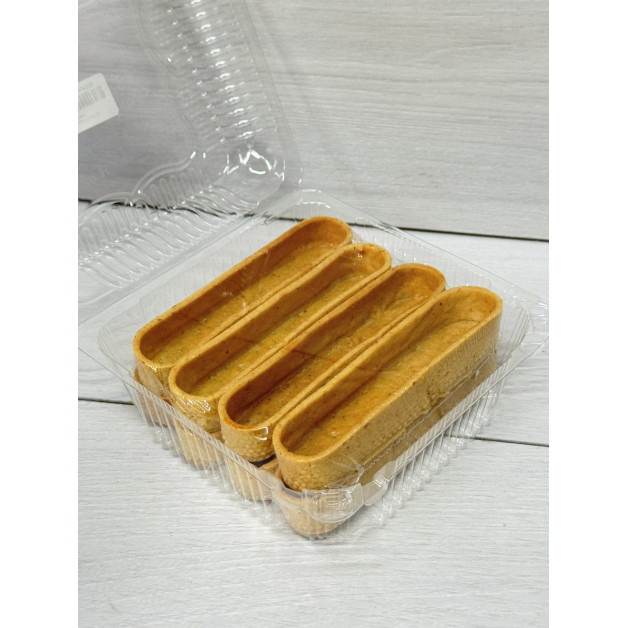 Тарт еклер 13 см 8 шт Мигдалевий