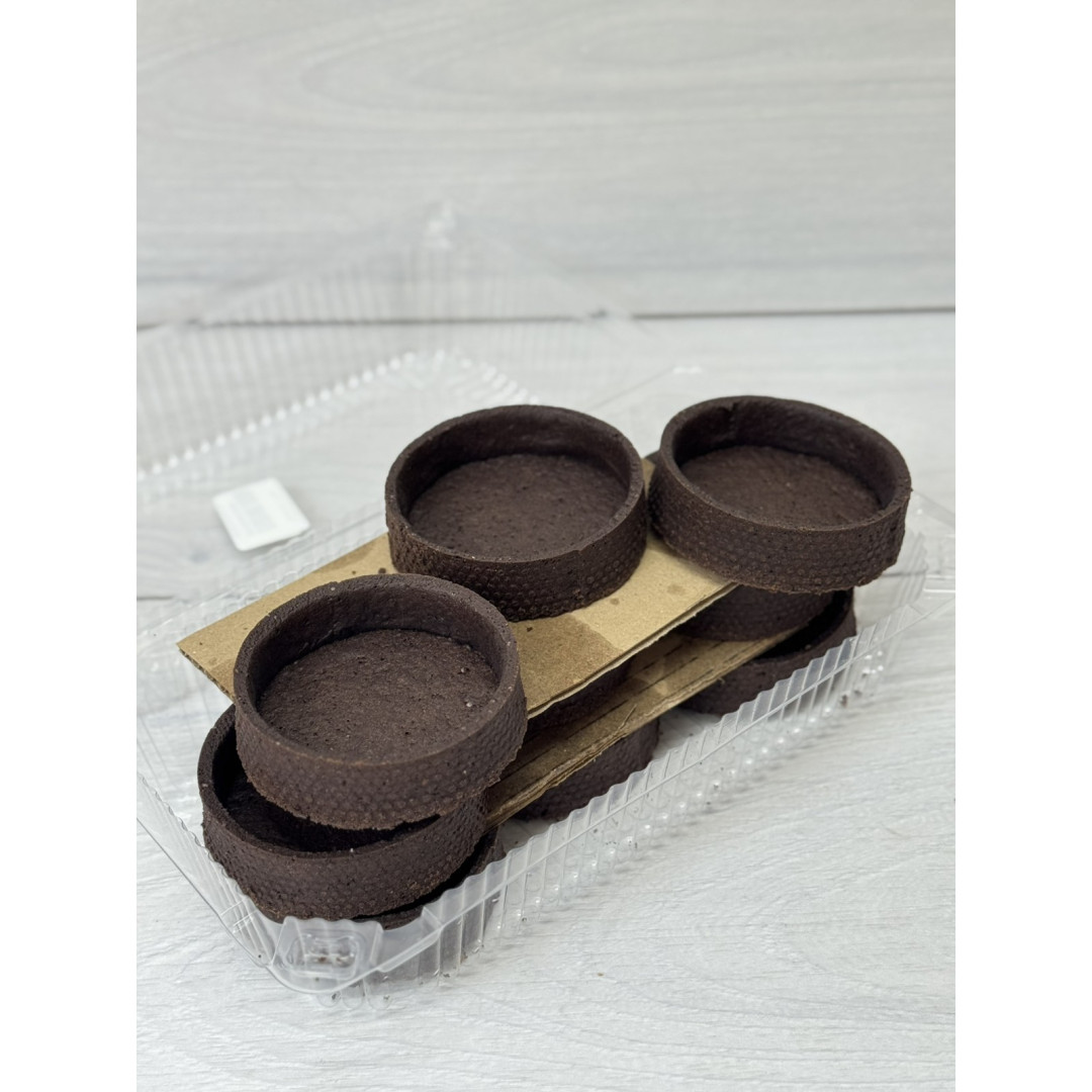 Тарт круглі 7 см 9 шт Какао