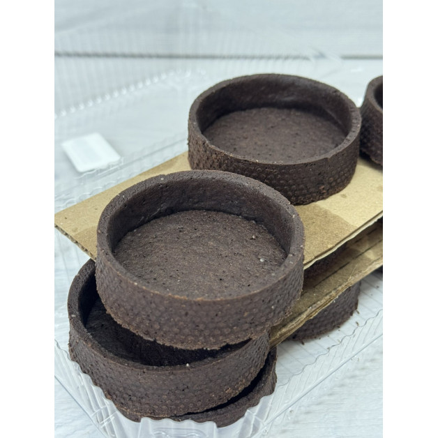 Тарт круглі 7 см 9 шт Какао