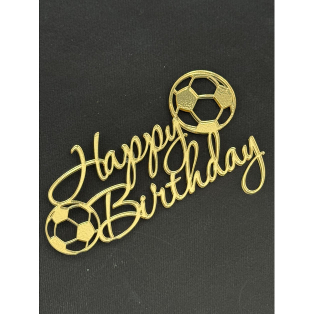 Топер пластик -золото