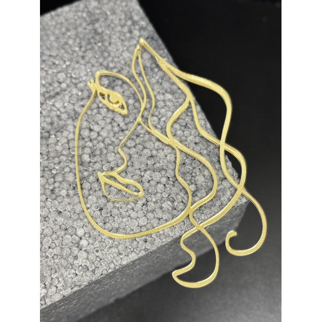 Топер пластик №5-золото