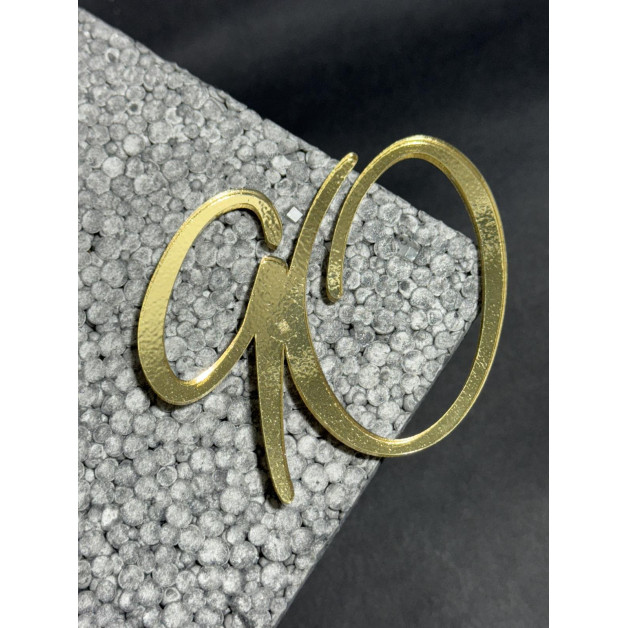 Топер пластик "90"-золото 