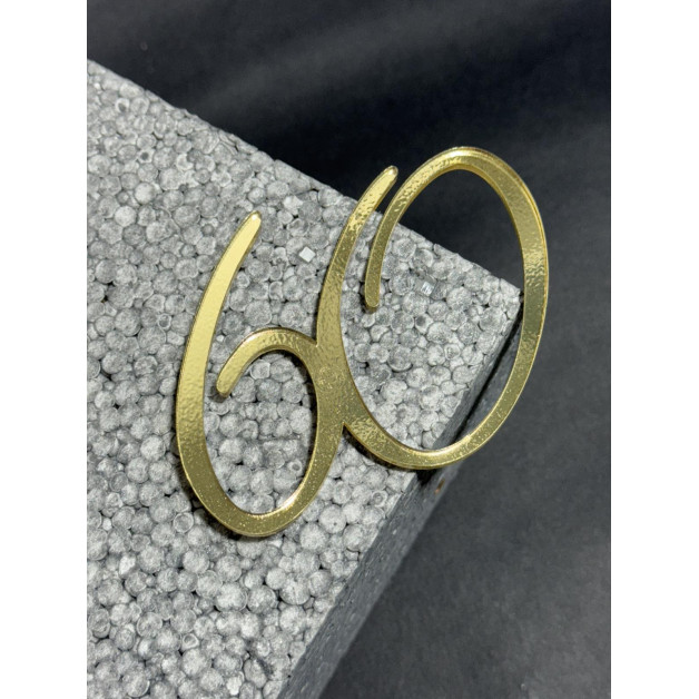 Топер пластик "60"-золото