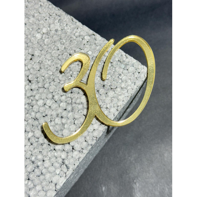 Топер пластик "30"-золото