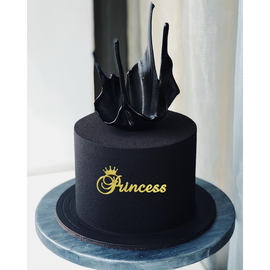 Топер пластик "Princess"-золото 