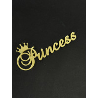 Топер пластик "Princess"-золото 