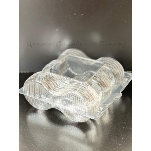 Упаковка пласт. пончик 6 шт (9 см)