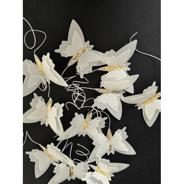 Вафельні метелики білі 12 шт