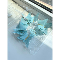 Вафельні метелики блакитні 12 шт