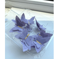 Вафельні метелики бузкові 12 шт