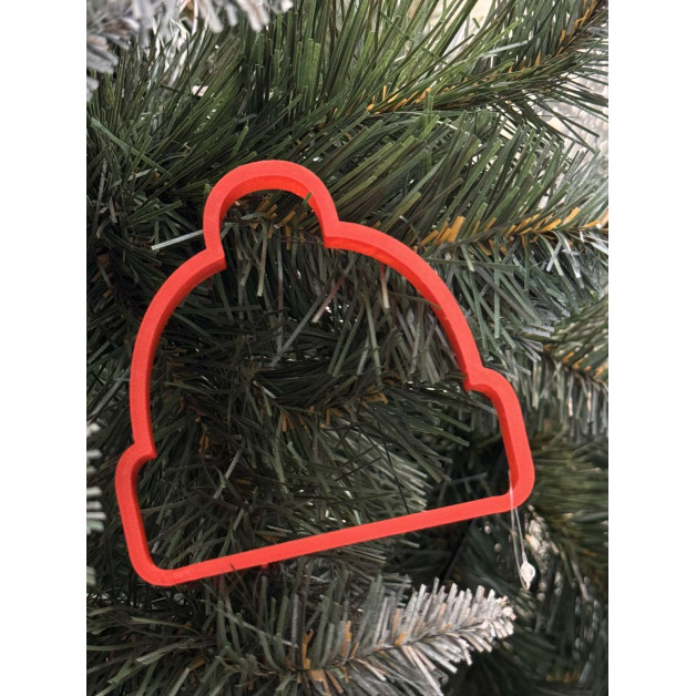 Вирубка шапка новорічна 10 см