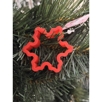 Вирубка сніжинка 5 см