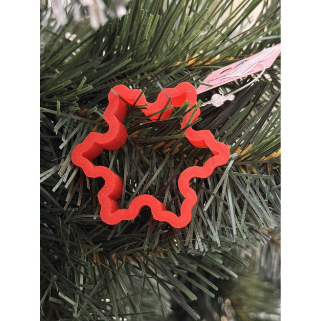 Вирубка сніжинка 5 см