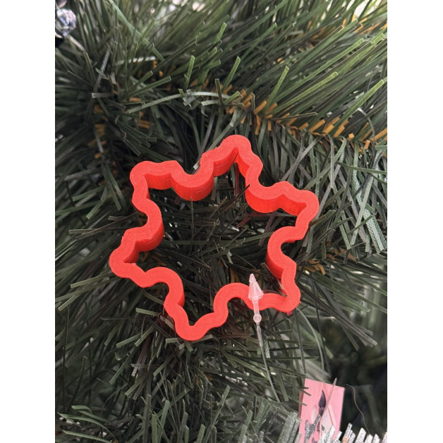 Вирубка сніжинка 6 см