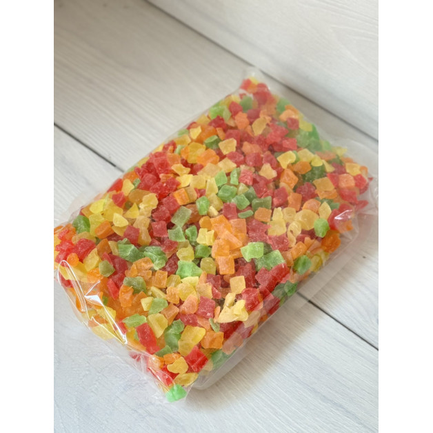 цукати ананасові кольорові 1кг