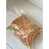 цукати ананасові кольорові 1кг дрібні