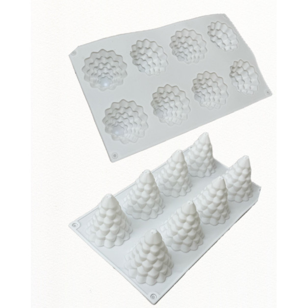 форма для євродесертів Ялинка 8 шт