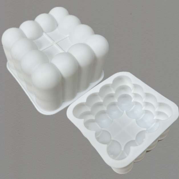 форма для євродесертів бенто квадрат бульбашки 11*11 h 7