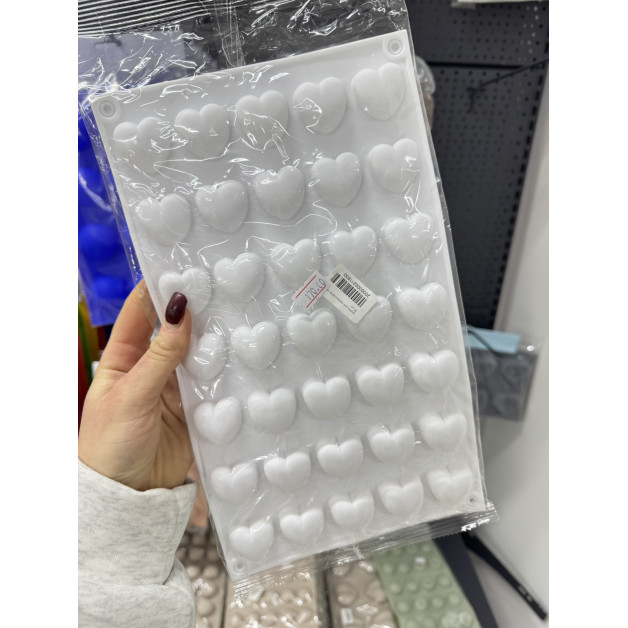 форма для євродесертів серця 35 шт