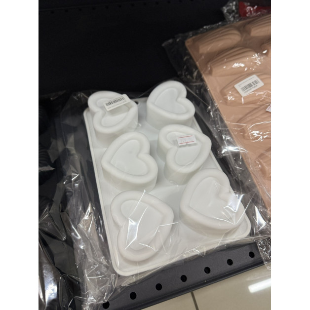 форма для євродесертів серця 6 шт