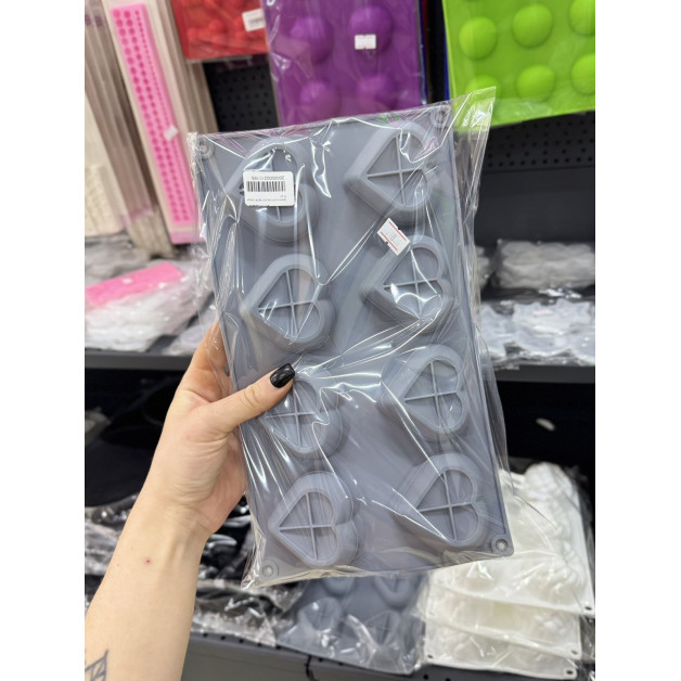 форма для євродесертів серця 8 шт