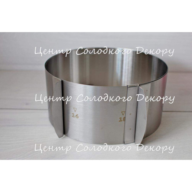 форма розсувна кругла H8,5см 16-30 см