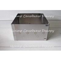 форма розсувна квадратна H10 см 18*18-32*32 см