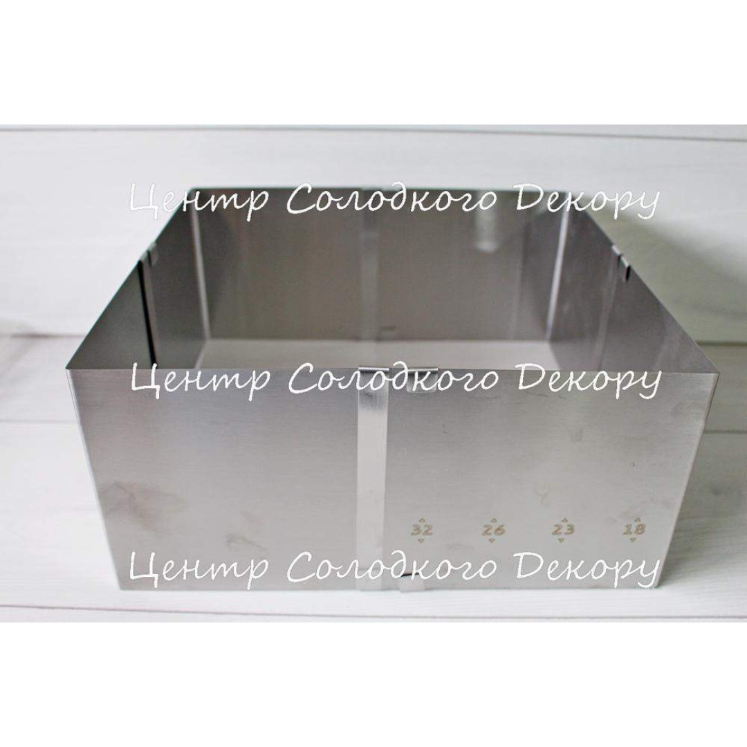 форма розсувна квадратна H15 см 18*18-32*32 см