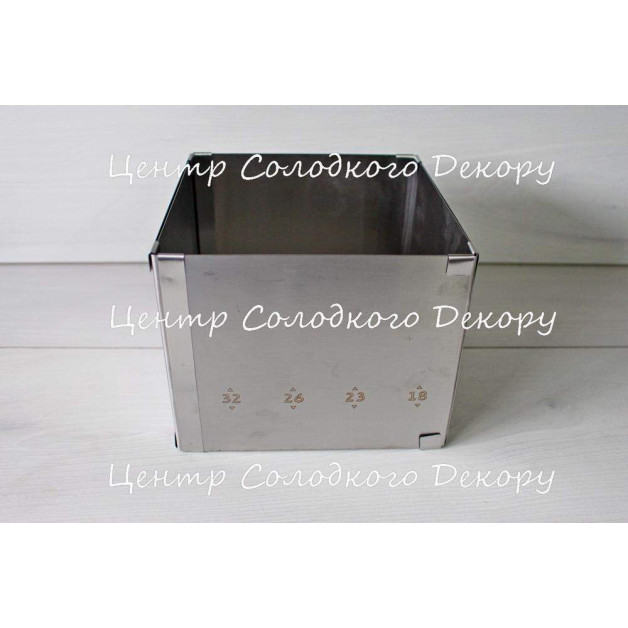 форма розсувна квадратна H15 см 18*18-32*32 см