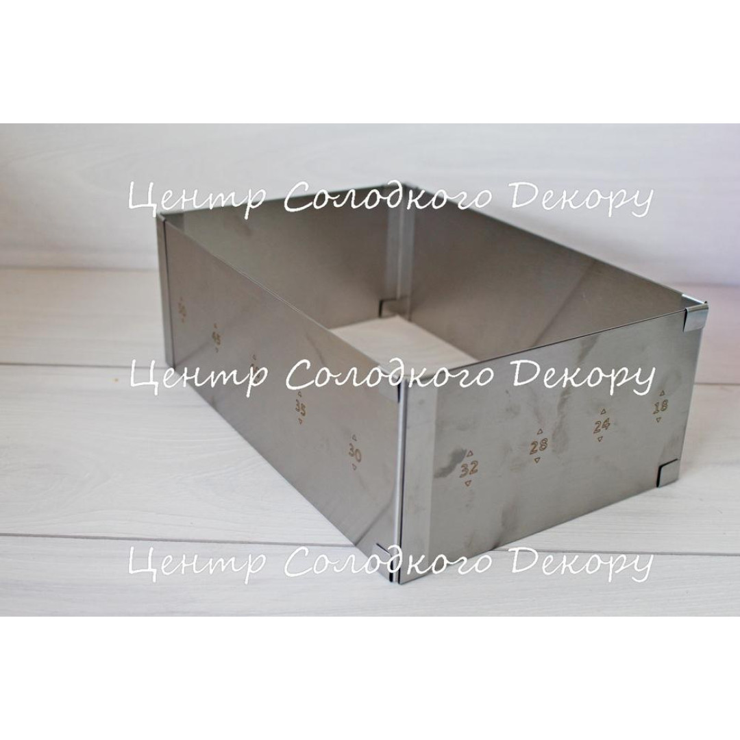 форма розсувна прямокутна H10см 18-30 см 32-50см