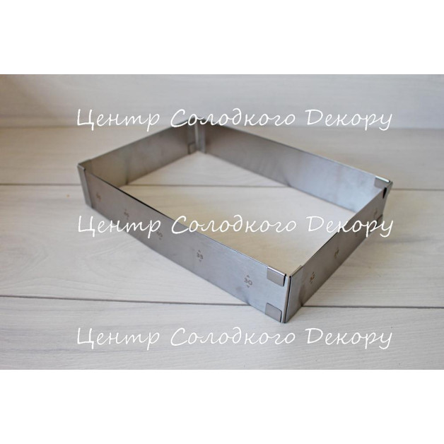 форма розсувна прямокутна H5см 18-30 см 32-50см