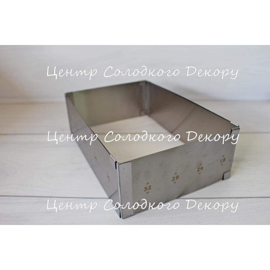 форма розсувна прямокутна H8,5см 18-30 см 32-50см