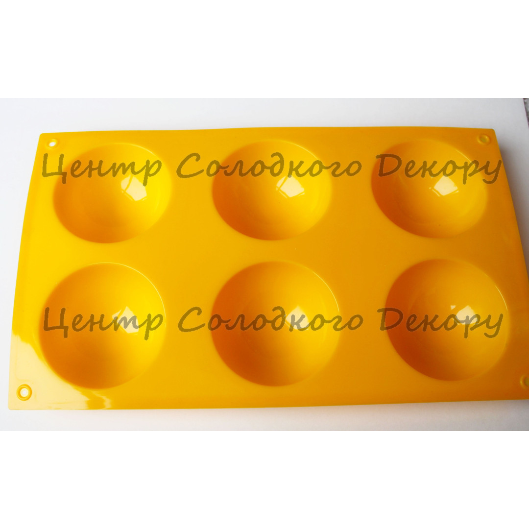 форма силіконова півсфера 7 см. Китай.