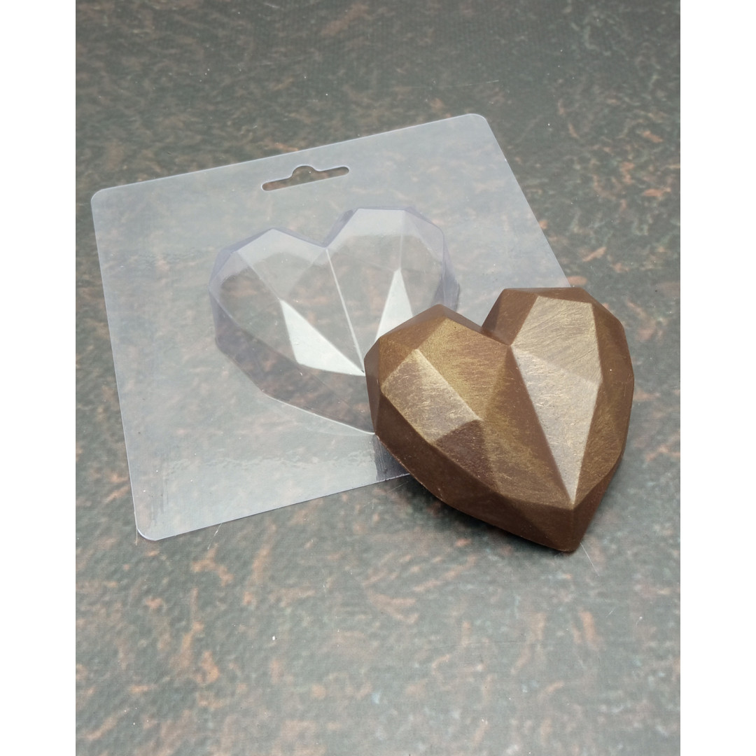 форми для шоколаду Серце рубін велике