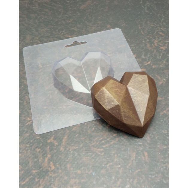 форми для шоколаду Серце рубін велике