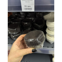 капсули паперові на кекси коричневі 100 шт