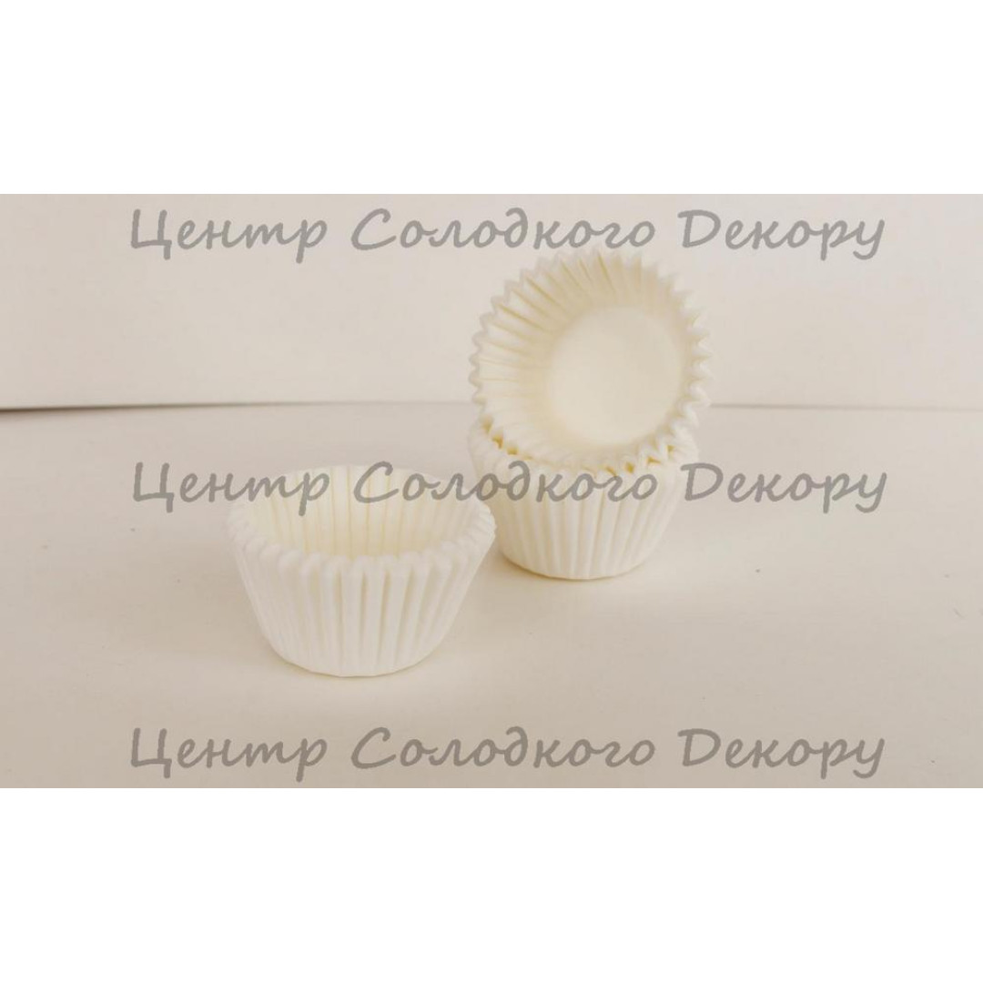 капсули паперові на мінікекси білі 100 штук