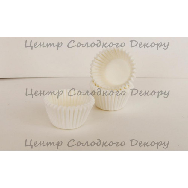 капсули паперові на мінікекси білі 100 штук