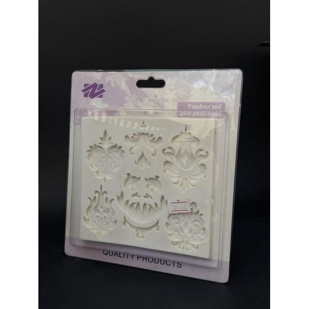 молд 4 вензелля барокко  1004 Китай