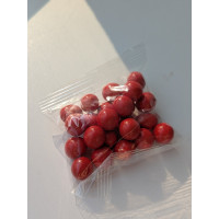 посипка дуті рисові кульки 1,5 см червоні 50 грам